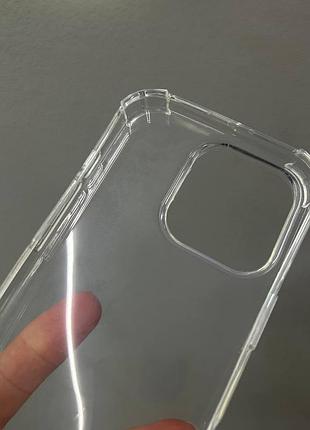 Прозрачный чехол iphone 16 pro, противоударный чехол для iphone 16 pro, силиконовый чехол iphone 16 pro 6