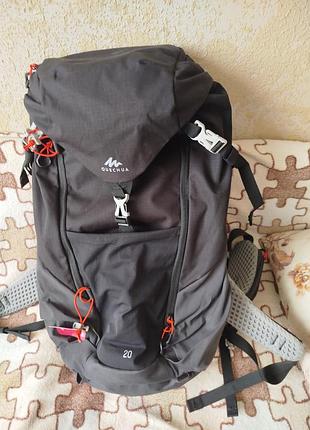Рюкзак туристичний quechua nh100 20 л сірий