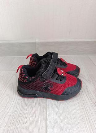 Кросівки з підсвічуванням у стилі marvel spiderman розмір 24 (15см)