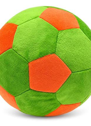 Детская мягкая игрушка мяч футбольный мс 180402-01(green-orange)