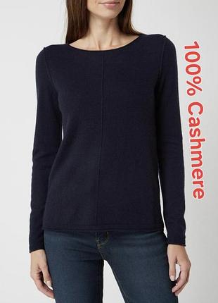 Шикарний синій кашеміровий светр christian berg woman pure cashmere made in bangladesh