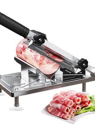 Станок слайсер для нарезки мясных и сырных изделий food slicer