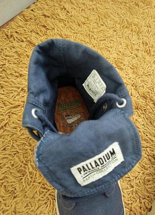 Женские текстильные высокие кеды palladium 💙 7
