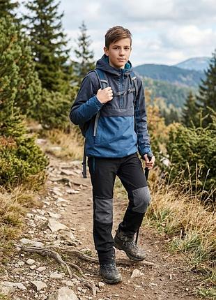 Французские детские трекинговые демисезонные брюки quechua от decathlon