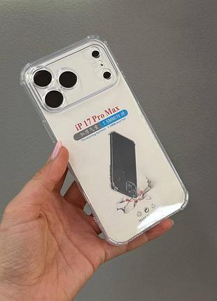 Прозрачный чехол iphone 17 pro max, противоударный чехол для iphone 17 pro max, силиконовый чехол iphone 17 pro max