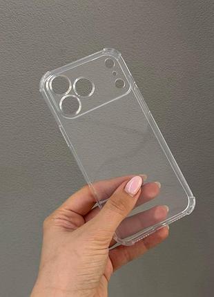 Прозрачный чехол iphone 17 pro max, противоударный чехол для iphone 17 pro max, силиконовый чехол iphone 17 pro max 3