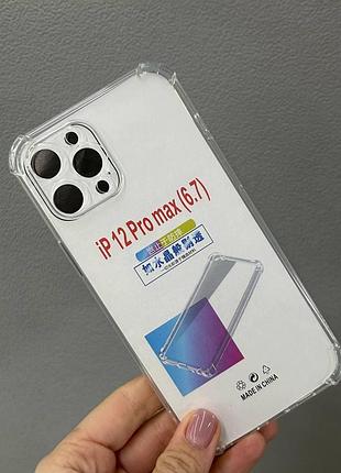 Прозрачный чехол iphone 12 pro max, противоударный чехол для iphone 12 pro max, силиконовый чехол iphone 12 pro max