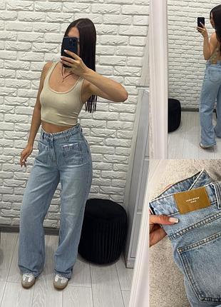 Джинси палаццо wide leg