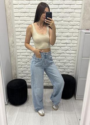 Джинси палаццо wide leg 2