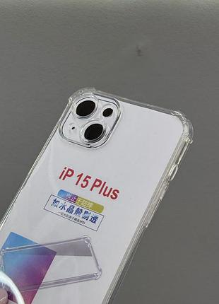 Прозрачный чехол iphone 15 plus, противоударный чехол для iphone 15 plus, силиконовый чехол iphone 15 plus 4