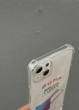 Прозрачный чехол iphone 15 plus, противоударный чехол для iphone 15 plus, силиконовый чехол iphone 15 plus 6