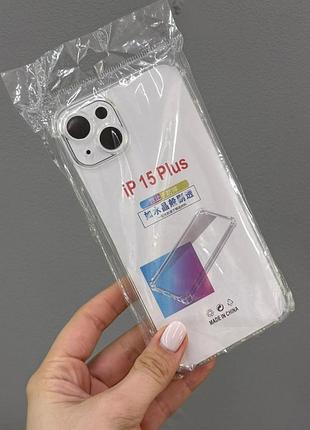 Прозрачный чехол iphone 15 plus, противоударный чехол для iphone 15 plus, силиконовый чехол iphone 15 plus 10
