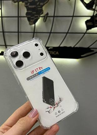 Прозрачный чехол iphone 17 pro, противоударный чехол для iphone 17 pro, силиконовый чехол iphone 17 pro