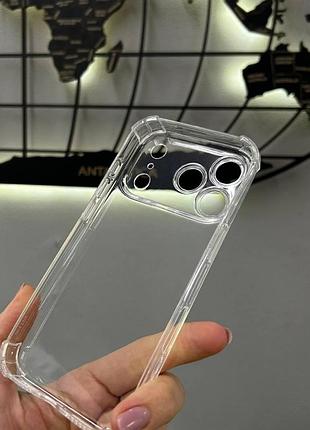 Прозрачный чехол iphone 17 pro, противоударный чехол для iphone 17 pro, силиконовый чехол iphone 17 pro 5