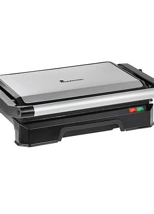 Гриль контактний masterpro bgmp9460 850 вт антипригарне покриття сірий/чорний