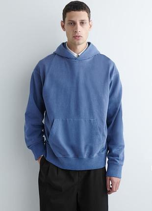 Худи мужское cos washed cotton hoodie / xs