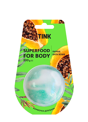 Бомбочка-гейзер для ванни tink papaya 200 г daily skin care