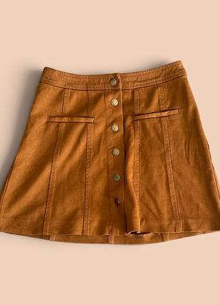 Жіноча спідниця zara коричнева розмір xs