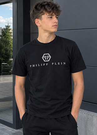 Футболка чоловіча philipp plein чорна