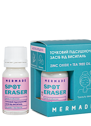 Точковий підсушувальний засіб проти прищів mermade zinc oxide & tea tree oil, 10 мл daily skin care