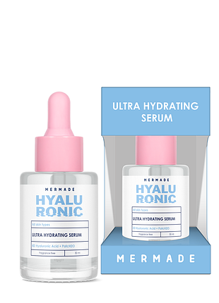 Сироватка для обличчя зволожуюча mermade 4d hyaluronic acid & patch2o 30 мл daily skin care
