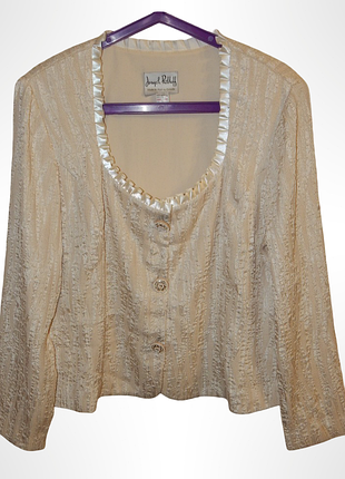 Женский жакет с фактурной жатой текстурой joseph ribkoff. made in canada. size uk16, ger42/48-50