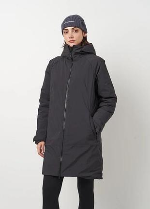 Жіноча зимова куртка jack wolfskin pergamon parka чорна, розмір s