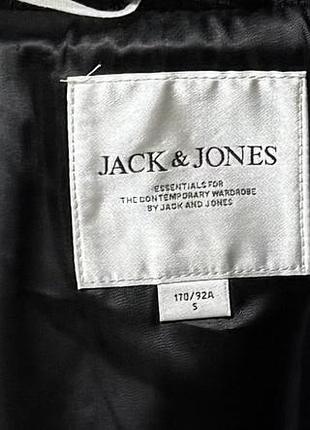 Куртка чоловіча бомбер jack & jones wool jacket чорний s 8