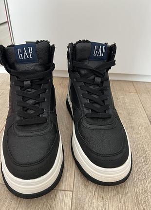 Кросівки жіночі gap високі чорні 2
