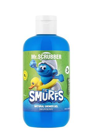Дитячий гель для душу mr.scrubber the smurfs smurfberry, від 3 років, 250 мл daily skin care