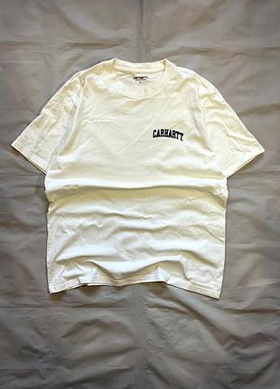 Футболка белая carhartt wip basic t-shirt