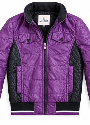 Куртка для підлітків moncler осіння фіолетова