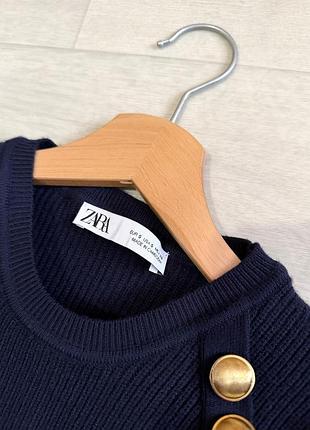 Классный свитер в рубчик zara 6
