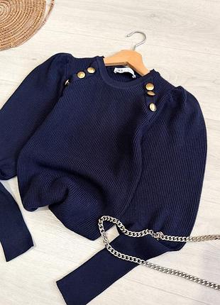 Классный свитер в рубчик zara 3