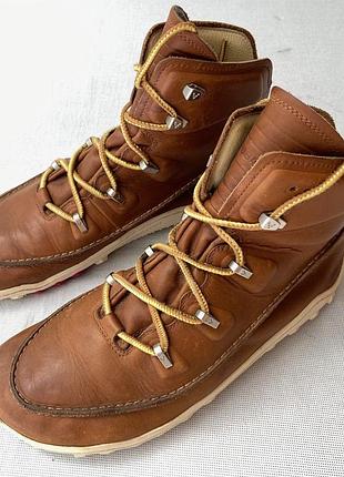 Мужские кожаные кроссовки vivobarefoot tracker at moc, бежевого цвета