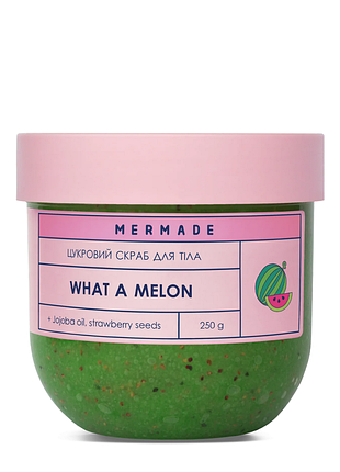 Скраб для тіла цукровий mermade what a melon аромат "кавун" 250 г daily skin care