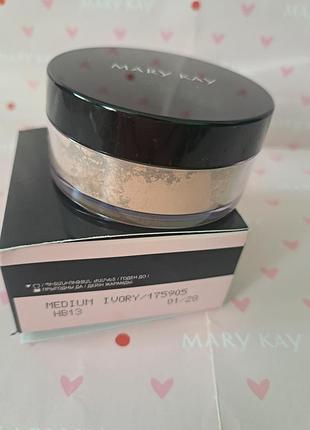 Пудра mary kay розсипчаста шовковиста medium ivory