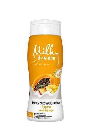 Зволожувальний крем-гель для душу milky dream “папайя і манго” 300 мл