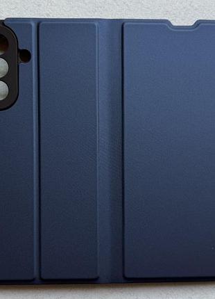 Samsung galaxy a27 чохол-книжка wave flap blue синій, високоякісна штучна шкіра, слоти для кредитних карток