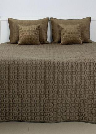 Покривало теп "velour" 240*260 см 1шт (хакі/мозаїка)