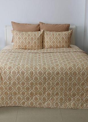 Покривало теп "elegant cotton" 220*240 см 1шт наволочка 50*70 см 2шт (beige fantasy)