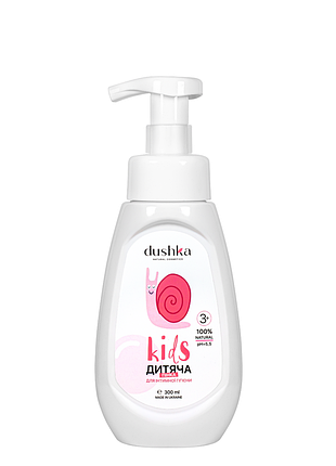 Пенка для интимной гигиены для детей от 3 лет dushka с молочной кислотой 300 мл daily skin care