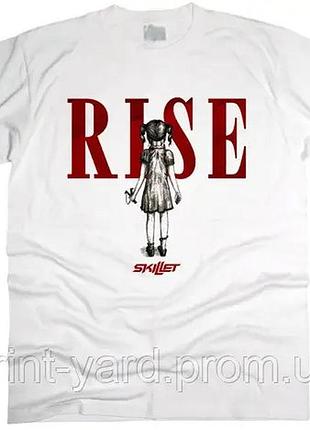 Футболка білий loys music skillet rise