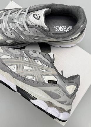Asics gel-nyc gtx metallic grey white