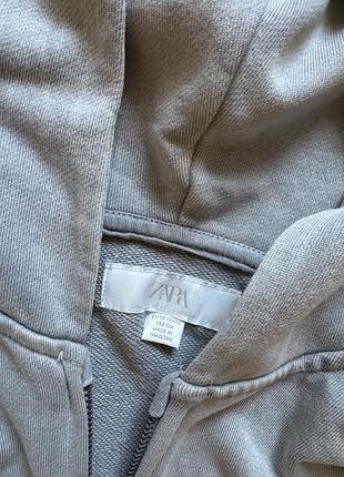 Худі zara оверсайз сіре 5