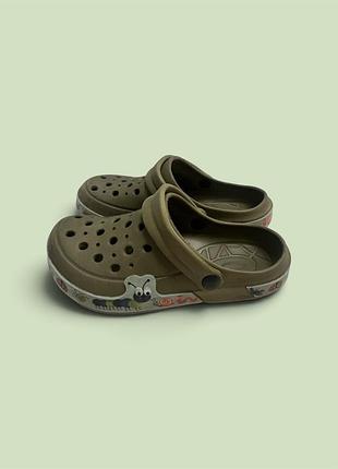 Шльопанці дитячі crocs зелені 31 розмір 2