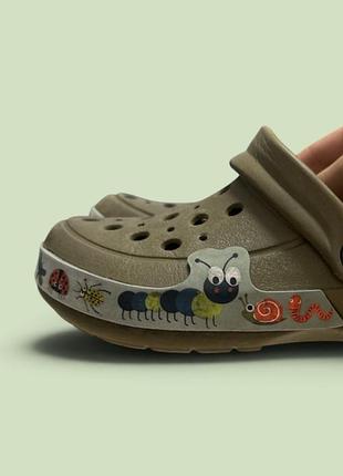 Шльопанці дитячі crocs зелені 31 розмір