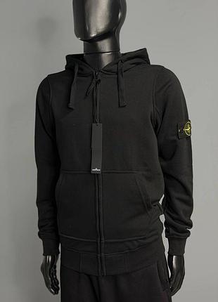Чоловіче худі stone island зіп без флісу 2
