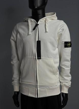 Чоловіче худі stone island зіп без флісу 5