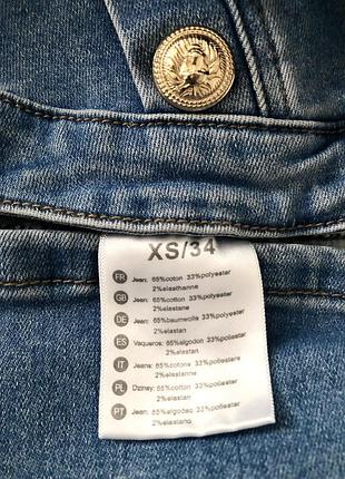 Джинсовий комбінезон бандо розмір xs-s 7
